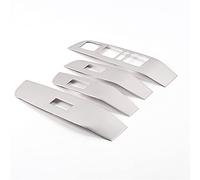 Wivplex Carbon Look Chrome, for Haval, F7 F7X 2019 2020 Pannello interruttori for finestrini in acciaio inossidabile Cornice Trim Adesivo Car Styling Rivestimento interruttore finestra(SL)