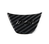 Wivplex Coprivolante for auto in fibra di carbonio Trim Paillettes Adesivo Modanatura interna, for, for Mitsubishi, Eclipse Cross 2018 2019 Rivestimento per cerchioni dello sterzo del veicol