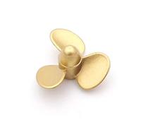 Wivplex Elica in metallo for barca RC a 3 pale M4 albero da 4 mm 20-50 elica sommersa, for in scala rimorchiatore pesca marina Eliche per barche RC(1PC D30mm Left Hand)