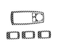Wivplex For BMW, X3 E83 2006-2010 Morbida fibra di carbonio Interruttore for alzacristalli Pannello decorativo Copertura Trim Adesivo Accessori Rivestimento interruttore finestra