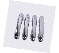 Wivplex For CR-V CRV, for Civic, 2012 2013 2014 2015 2016 Copri maniglia cromata in fibra di carbonio Copertura per maniglia esterna della portiera dell'auto(Silver)