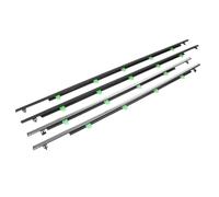 Wivplex For Crv 2007-2011 guarnizioni for finestrini in gomma cromata modanature for portiere cinture di sicurezza for vetri esterni Striscia di tenuta per finestrini laterali dell'auto