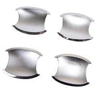 Wivplex For CRV CR-V 2007-2011 Decorazione della copertura maniglia portiera dell'auto cromata in fibra di carbonio lucida Copertura per maniglia esterna della portiera dell'auto(Silver Bowl)