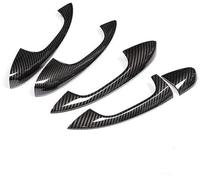 Wivplex for, for, Classe C W205 GLC X253 E W213 LHD Copri maniglia for portiera in fibra di carbonio cromata for auto Copertura per maniglia esterna della portiera dell'auto(Carbon Fiber)