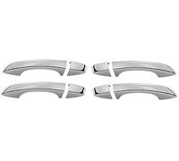 Wivplex, for Golf, 7 MK7 2013-2019 Copri maniglia cromata for portiera laterale auto Copertura per maniglia della portiera dell'auto(Silver 0 Button)
