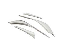 Wivplex For Mazda, for Cx-5, Cx5 2017-2019 2020 2021, rivestimento for sopracciglio del faro dell'auto in fibra di carbonio, accessori esterni for palpebre posteriori Adesivo per fari(Abs Chrome Rear)