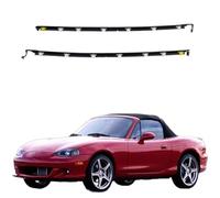 Wivplex For Miata Mx5 1990-2005 Na01-58-810f Na01-59-810f Guarnizione for finestrino for auto, guarnizione esterna for cintura in gomma, 4 pezzi Striscia di tenuta per finestrini laterali dell'auto