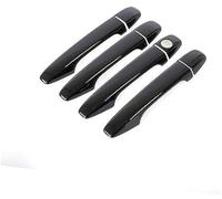 Wivplex for Toyota, Axio 2014 2015 2016 2017 2018 Nero lucido Car Door Handle Cover Pad Adesivo Overlay Copertura per maniglia esterna della portiera dell'auto(BLACK No Keyless Entry)
