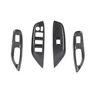 Wivplex for Toyota, Yaris Cross 2020 2021 RHD Finestra Interruttore Pulsante Pannello di Copertura Trim Decorazione Protezione ABS Fibra di Carbonio Pannello di Rivestimento dell'interruttore della f