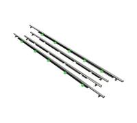 Wivplex Guarnizioni for finestrini, for Crv 2007-2011, modanature cromate for portiere laterali, cinture for vetri esterni dei Striscia di tenuta per finestrini laterali dell'auto
