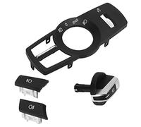 Wivplex Interruttore fari anteriori auto, pulsante di rotazione pannello di controllo fari compatibile con 5 6 7 serie X3 X4 Sostituzione dell'interruttore dei fari(BLACK Matte Black)