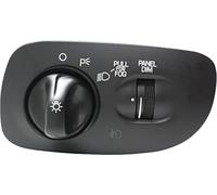 Wivplex Interruttore fari anteriori compatibile con Ford F-150 del 1997-1998, Expedition del 1997-1998, F-250 del 1997-1998, nero, con fendinebbia, senza fari automatici Sostituzione dell'interruttore