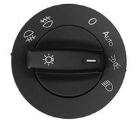 Wivplex Interruttore fari auto Controllo fendinebbia 1K0941431BM Nero B6 2007 Interruttore luci anteriori Materiale ABS Sostituzione dell'interruttore dei fari