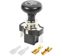Wivplex Interruttore fari push-pull for auto da 12 V, universale, for golf, pulsante fari push-pull for carrelli Sostituzione dell'interruttore dei fari