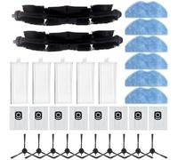 Wivplex Kit di accessori for tergicristallo con assorbitore batteria, for assorbimento, spazzola for aspirapolvere senza fili, rullo, filtro, spugna, for la pulizia Filtro per aspirapolvere(BLACK B)