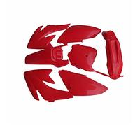 Wivplex Kit di copertura for carrozzeria for moto Dirt Bike, ABS, parafanghi, carenatura, pannelli parafanghi, coperture parafango CRF70 70CC Parafango per moto(Rot)