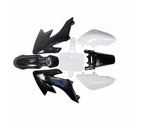 Wivplex Kit parafanghi parafango moto ABS carenatura completa copertura carrozzeria moto, enduro 50cc-160cc SDG SSR pit dirt bike Parafango per moto(4 black 3 white)