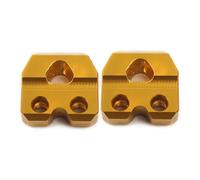 Wivplex Kit supporto fascetta tubo linea freno moto, for Suzuki, RM85 RM125 RMZ250 RMX450Z DRZ400SM RM250 Alluminio giallo Morsetto per tubo freno moto