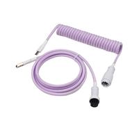 Wivplex LANO Personalizzato Paracord a spirale Tastiera meccanica Tipo C Dati Cavo a molla GX16 Aviator Coil Spiral Usb C Gaming Cavo a spirale Cavo del portellone posteriore(Newest 5)