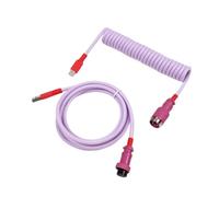 Wivplex LANO Personalizzato Paracord a spirale Tastiera meccanica Tipo C Dati Cavo a molla GX16 Aviator Coil Spiral Usb C Gaming Cavo a spirale Cavo del portellone posteriore(Newest 1)