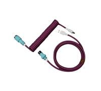 Wivplex LANO Personalizzato Paracord a spirale Tastiera meccanica Tipo C Dati Cavo a molla GX16 Aviator Coil Spiral Usb C Gaming Cavo a spirale Cavo del portellone posteriore(Mixed NO. 2)