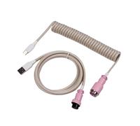 Wivplex LANO Personalizzato Paracord a spirale Tastiera meccanica Tipo C Dati Cavo a molla GX16 Aviator Coil Spiral Usb C Gaming Cavo a spirale Cavo del portellone posteriore(Newest 4)