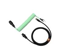 Wivplex LANO Personalizzato Paracord a spirale Tastiera meccanica Tipo C Dati Cavo a molla GX16 Aviator Coil Spiral Usb C Gaming Cavo a spirale Cavo del portellone posteriore(Mixed NO. 4)
