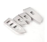 Wivplex LHD Porta Interna Bracciolo Finestra Interruttore di Sollevamento Telaio Trim Adesivo Cromato, for Mazda, CX-5 CX5 CX 5 2017 2018 Rivestimento interruttore finestra(STAINLESS STEEL SL)