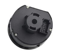 Wivplex Manopola di controllo automatica cromata for interruttore fari automatici, fendinebbia, for VW, Golf, MK7 5GG941431 5GG941431D Sostituzione interruttore fendinebbia per auto(BLACK PQ)