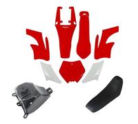 Wivplex Nuova copertura in plastica for moto kit carenatura parafango parafanghi, for motore 47 49cc 2 tempi Apollo Kids Dirt Pocket Bike Accessori kit parafango carenatura(Red kit)