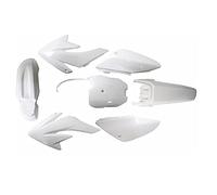Wivplex Pannelli parafanghi for motociclette, plastiche, carenature, parafanghi, kit di copertura carrozzeria CRF70 150cc 160cc 200cc PIT Dirt Bike Parafango per moto(4 white 3 white)