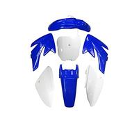 Wivplex Pannelli parafanghi for motociclette, plastiche, carenature, parafanghi, kit di copertura carrozzeria CRF70 150cc 160cc 200cc PIT Dirt Bike Parafango per moto(4 blue 3 white)