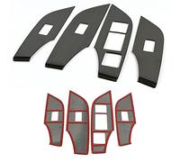 Wivplex Pannello in Vetro for Finestra Bracciolo Pulsante Interruttore Copertura Adesivo Trim, for Toyota, for RAV4, Xa50 2019 2020 Pannello di Rivestimento dell'interruttore della Finestra(BK Cheap)