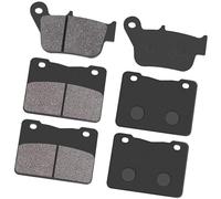 Wivplex Pastiglie freno anteriori posteriori moto, for SYM, Max, for SYM, 400i 400 i Pastiglie freno per moto(BLACK 3 Pair)