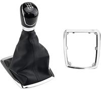Wivplex Pomello del cambio, 5 6 velocità MT Leva Cuffia Copri cuffia, for Ford, for Focus, 2, for Mondeo, MK2 2004-2011 (Dimensioni: Nero A) Pomello del cambio per auto