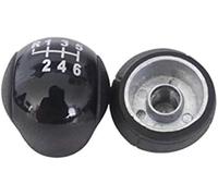 Wivplex Pomello del cambio, for Ford, Transit Van MK7 2006-2013 6 velocità leva auto cuffia in pelle (dimensioni: pomello a velocità) Pomello del cambio per auto