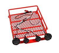 Wivplex Portapacchi da Tetto 1/10, for Axial, SCX10, for Tamiya, CC01 D90 TRX4 RC Crawler Car con Barra luci 130X98mm Portapacchi per macchinine Giocattolo