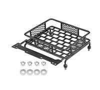 Wivplex Portapacchi for Bagagli sul Tetto, for Tamiya, CC01/CR01/D90/SCX10 1/8 1/10 RC Crawler Climbing Car L/M/S Size Acciaio Portapacchi per macchinine Giocattolo(S Size)
