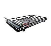 Wivplex Portapacchi in Metallo con Barra for faretti da 36 Pollici for Auto RC 1/10 Trx4, for RC4WD, Cherokee Wrangler, for Axial, Scx10 Portapacchi per macchinine Giocattolo(Without Light)