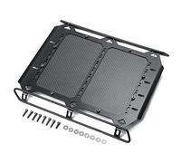 Wivplex Portapacchi in Metallo con Pannello in Fibra di Carbonio for autocarri cingolati RC 1/10, for Traxxas, TRX6 G63 TRX4 G500 Portapacchi per macchinine Giocattolo