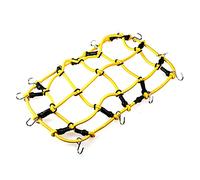 Wivplex Rete portabagagli Elastica for Portapacchi 1:10, for Axial, SCX10 D90 TRX4 CC01 RC Climbing Car con Gancio Portapacchi per macchinine Giocattolo(Yellow)