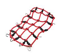 Wivplex Rete portabagagli Elastica for Portapacchi 1:10, for Axial, SCX10 D90 TRX4 CC01 RC Climbing Car con Gancio Portapacchi per macchinine Giocattolo(Rot)