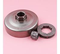 Wivplex Ruota dentata del tamburo della frizione 3/8 7 denti ID 19 mm cuscinetto ad aghi, for Partner, 350 351 motosega pezzo di ricambio Pignone scanalato piccolo per motosega