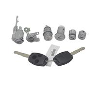 Wivplex Set serratura Interruttore di accensione Cilindro porta 2 Guscio chiave, for Accord, 2003-2007 Interruttore di accensione dell'auto(BLACK 6pcs Lock-3 Button)