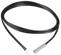 Wivplex Sourcingmap 50K NTC Termistore Sonda 19,7 pollici in acciaio inox Temperatura sensibile Sensore di temperatura, for condizionatore d'aria Sensore termistore per stampante 3D(BLACK 200K)