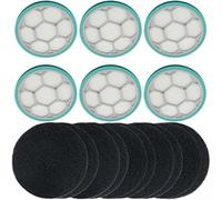 Wivplex Spugna filtro Hepa, set for toelettatura animali domestici, kit di utensili for aspirapolvere, parti ricambio for, for accessori for spugne Filtro per aspirapolvere(BLACK A)