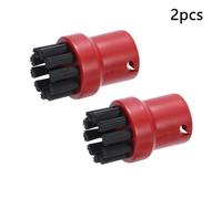 Wivplex Ugello di potenza Pulitore a vapore Serie SC SC 1 2 3 4 5 SI 4 SG 4 Aspirapolvere Spazzatrice Sostituisci ugello di aspirazione Ricambi per pulitori a vapore(2pcs Red)