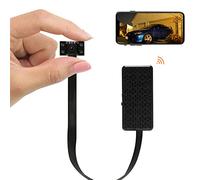 WIWACAM Mini fotocamera WiFi, batteria da 2600 mAh, 4 K Ultra HD, piccola telecamera di sorveglianza interna con app, sorveglianza WiFi, telecamera IP, telefono cellulare, zona di allarme, MW5 Plus