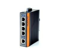 WIWAV WP1005-5FE-I Switch Ethernet industriali PoE a 5 porte non gestite da 10/100Mbps con guida DIN/montaggio a parete (UL Listed, IP40, -40~85℃)