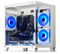 WIWB Desktop PC da gioco precostruito | RAM 16G DDR4 | SSD 512G | Ryzen 5 6Cores 3.6G fino a 4.1G | RX 560 4G Scheda grafica | Wi-Fi 6 |Tower Computer nero